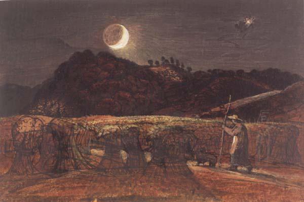 Samuel Palmer Cornfield by Moonlight,with the Evening Star Germany oil painting art